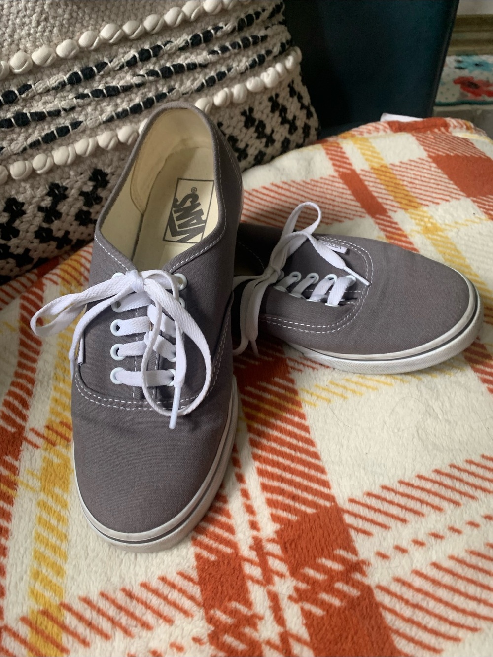 Vans Off the Wall Lo Pro Canvas Sneakers in Pewter Grey, Men’s 6.0/Women’s 7.5